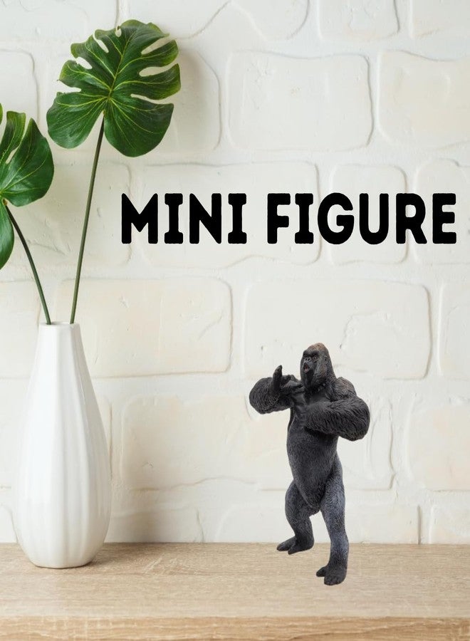 FUNFOB Gorilla Kong Toy Mini Figure Height -12cm for Kids & Adults PVC Multicolour | Mini Gorilla - Image 4